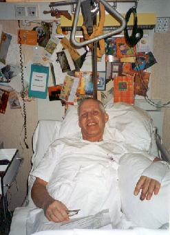 Co LeDahu in his hospitalbed