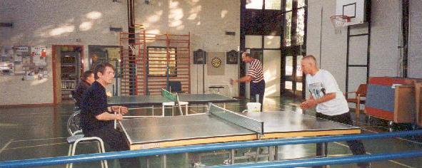 Plying table-tennis with my 