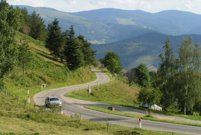 bikers roads in the Elzas